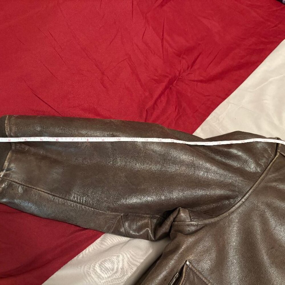 Rothco XXL vintage Bomber Flight Leather jacket - Picture 7 of 9
